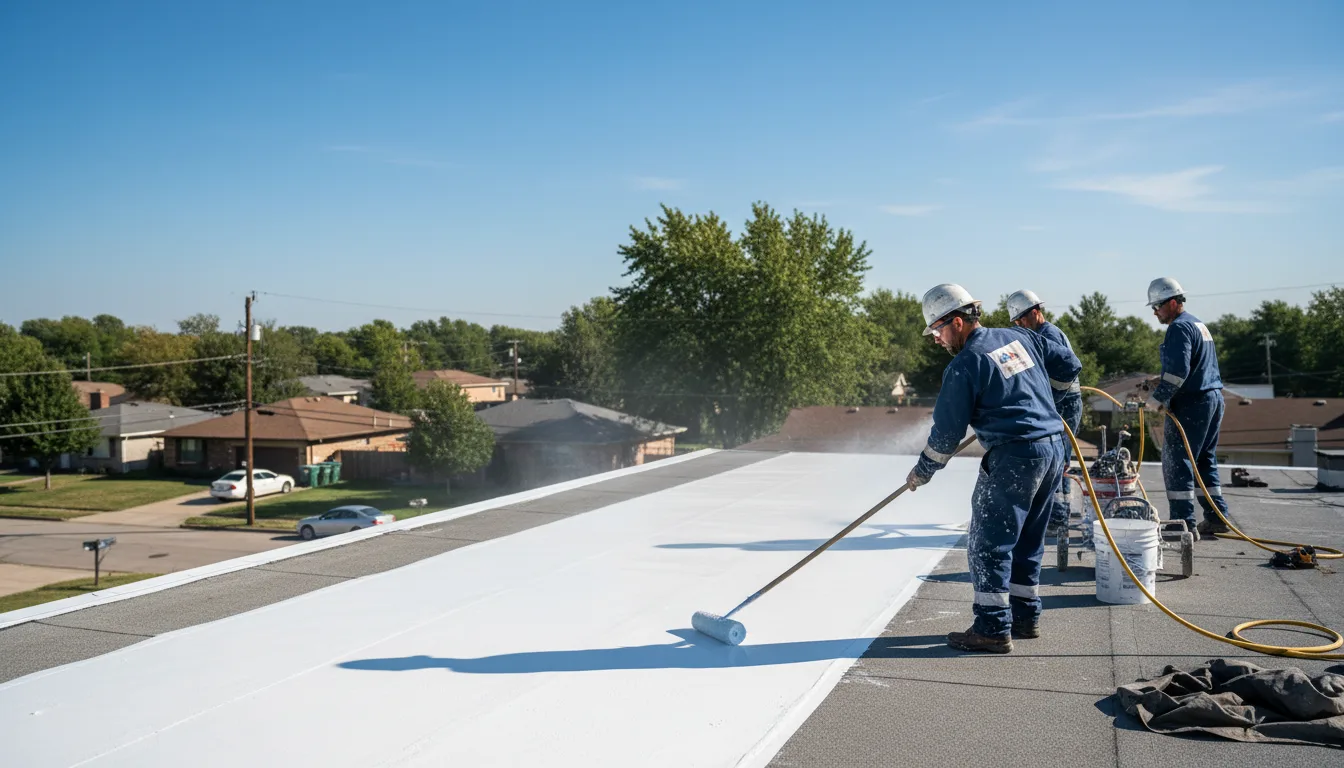 Commercial roof coating in Skellytown, TX near me